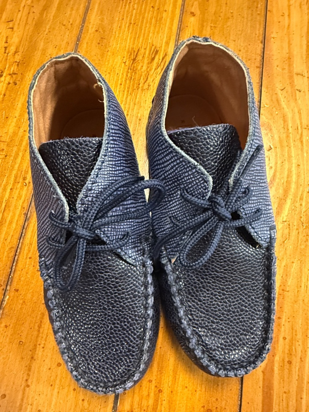 Men's Navy Chukka Moc Toe Boots